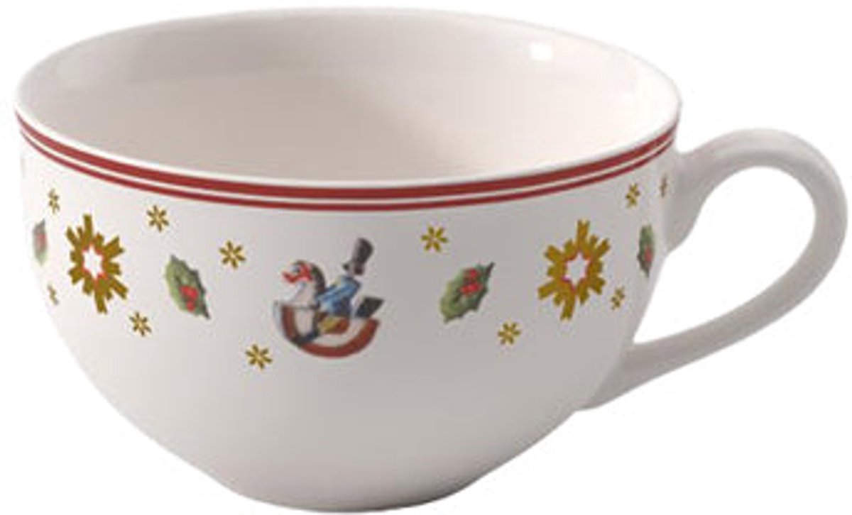Villeroy Boch Toy's Delight Kaffeetasse Weihnachten - 0,20 Liter - Rot Weiß