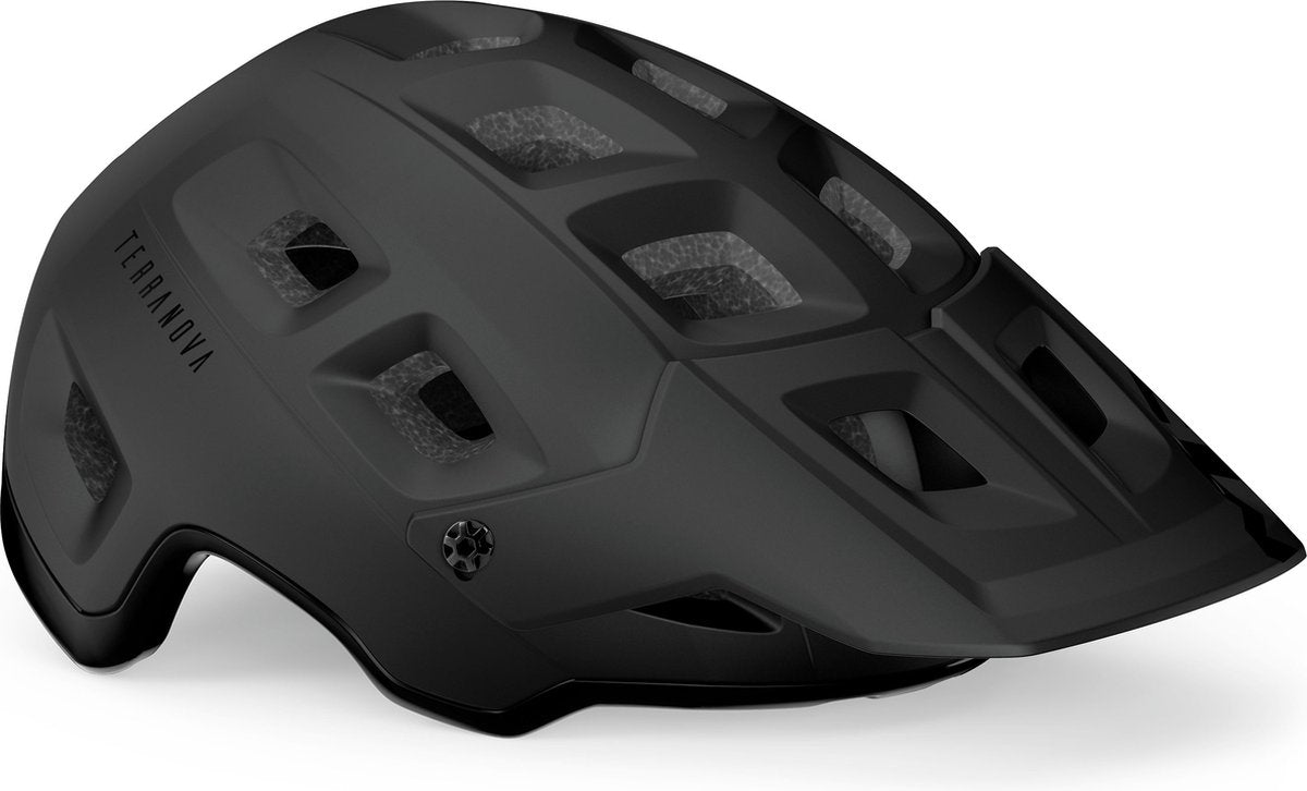 Mit Terranova Mips Fahrradhelm – Größe M – Schwarz matt glänzend