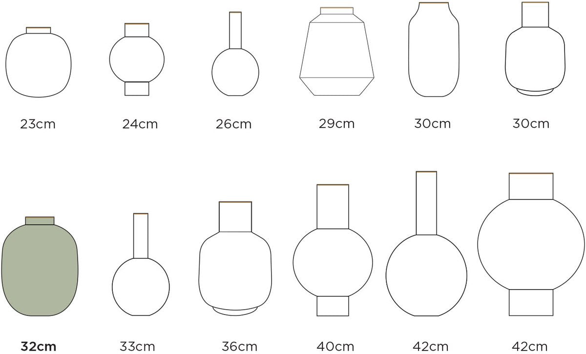 Pip Studio – Vase – Ockergelb – Eisen – 32 cm