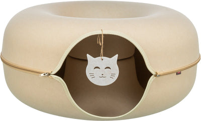 Trixie Spieldonut aus Filz beige