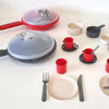 Ecoiffier 100% Kochservice und Besteck in Pan, 19dlg.