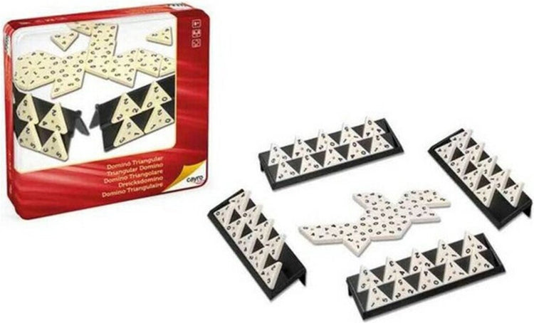 Geronimo Spiele Cayro - Domino dreieckig - Geschicklichkeitsspiel Denkspiel - 2-4 Spieler - geeignet ab 8 Jahren