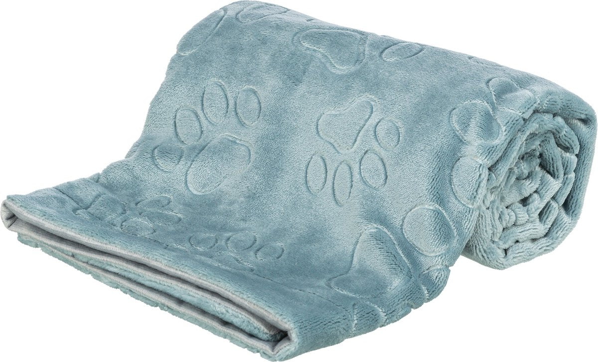 Trixie Dog Decke Barry Softplush Blaugrau