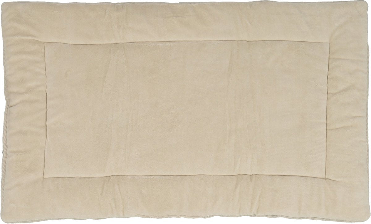 Jollein Zwillings-Laufstalldecke – Grundstrick – 71 x 122 cm – Haferflocken