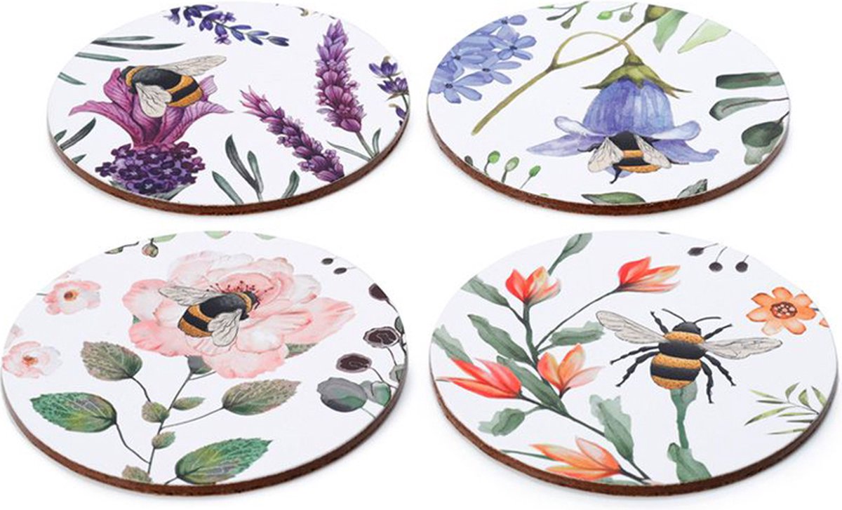 Nektarwiesen an Set 4 Coasters
