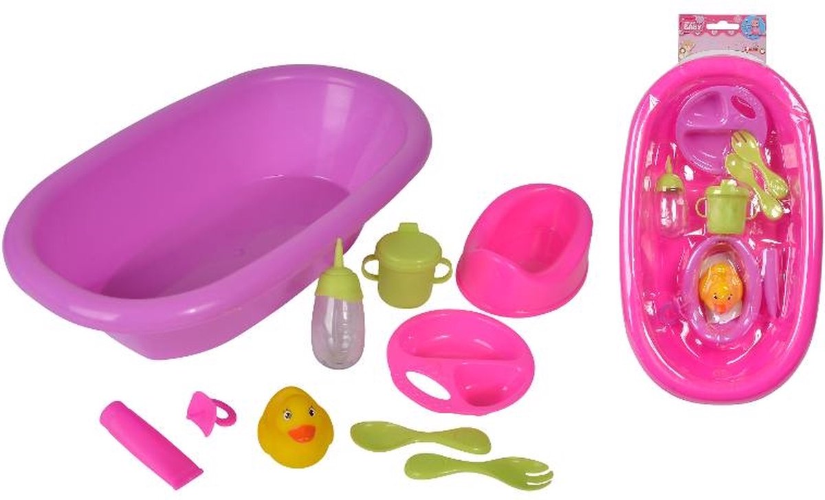 Neugeborener Babypollbad mit Accessoires