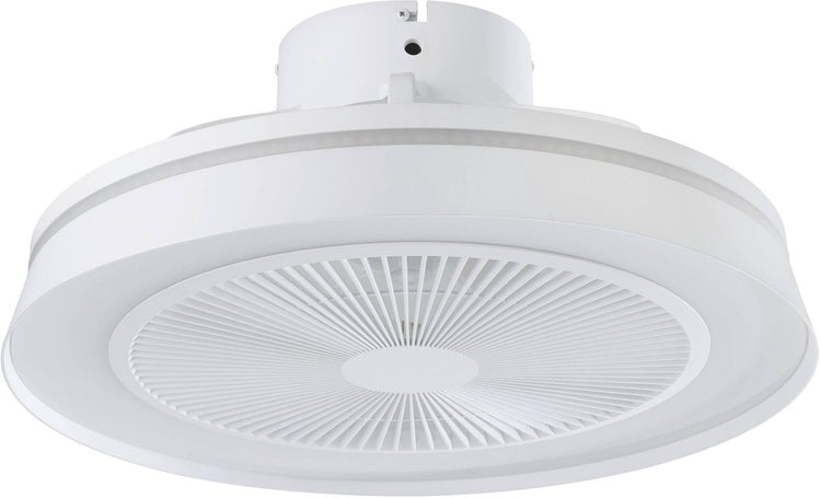 Eglo Vallonia Deckenventilator mit Lampe – ø 48 cm – 3 Geschwindigkeiten – einstellbares weißes Licht – RGB – dimmbar – DC-Energieeinsparung – Weiß