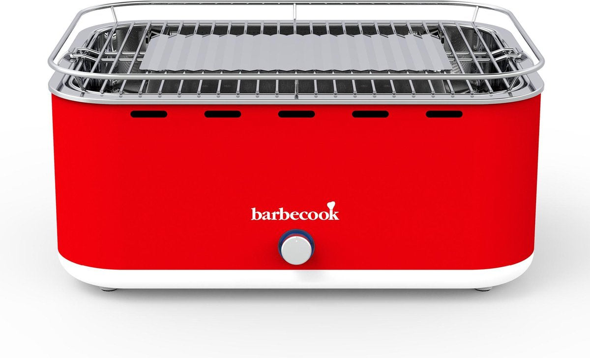 Barbecook Carlo - Tischgrill - Holzkohlegrill - inkl. Grill Tragetasche – Chilischote – 44 x 33 x 21 cm