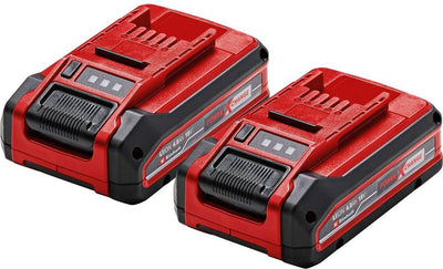 Einhell Twinpack 4,0 Ah Plus Akku - Power X-Change - 18 V Li-Ion - 2x 4,0 Ah Akku - max. Leistung: 900 W – aktives Batteriemanagementsystem