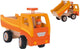 Goki Holzkipplastwagen Orange mit rotierenden Rädern