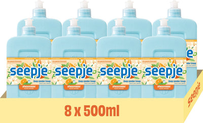 Seepje Spülmittel frisch gepresster Orangenduft – 8 x 500 ml – Vorteilspack