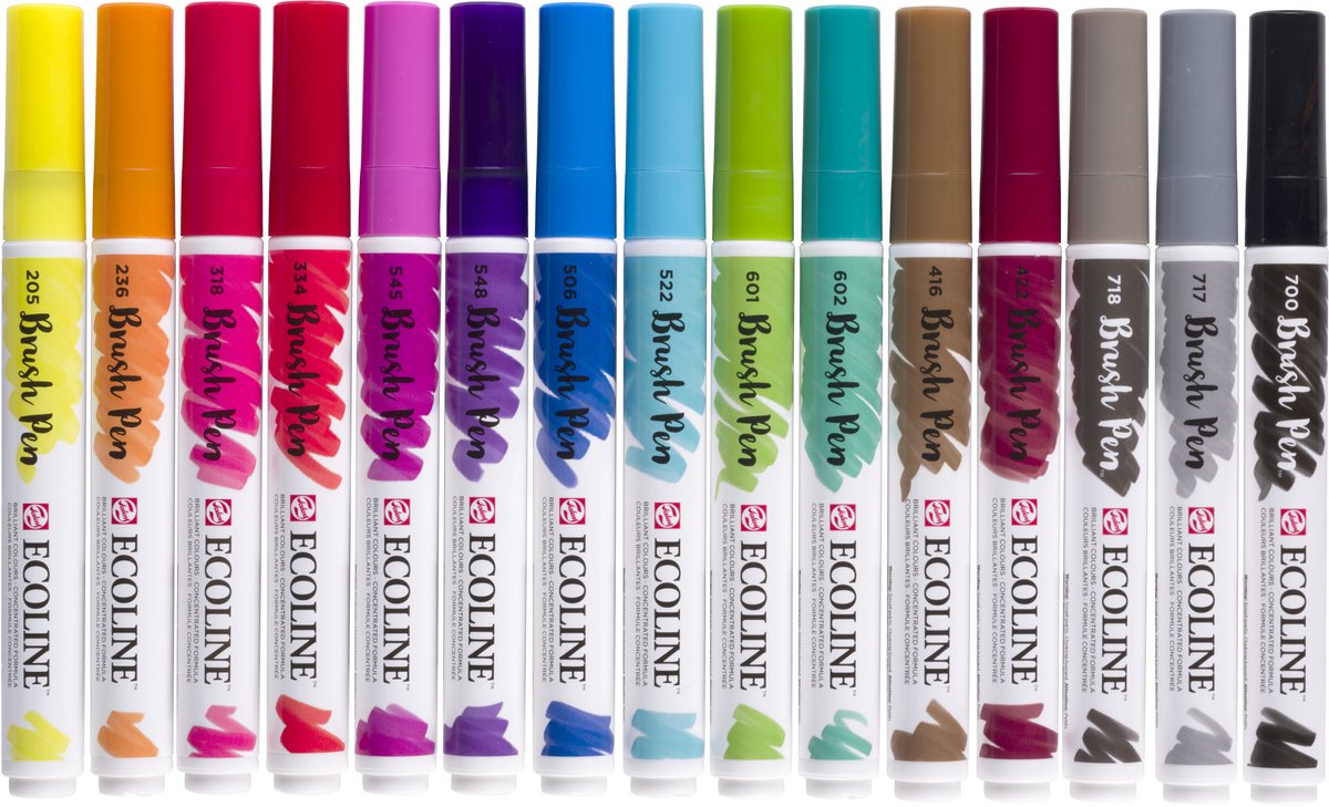 Ecoline Pinselstift-Set | 15 Farben