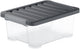 Rotho core plus Aufbewahrungsbox - 4er-Set - stapelbar - 11 ltr