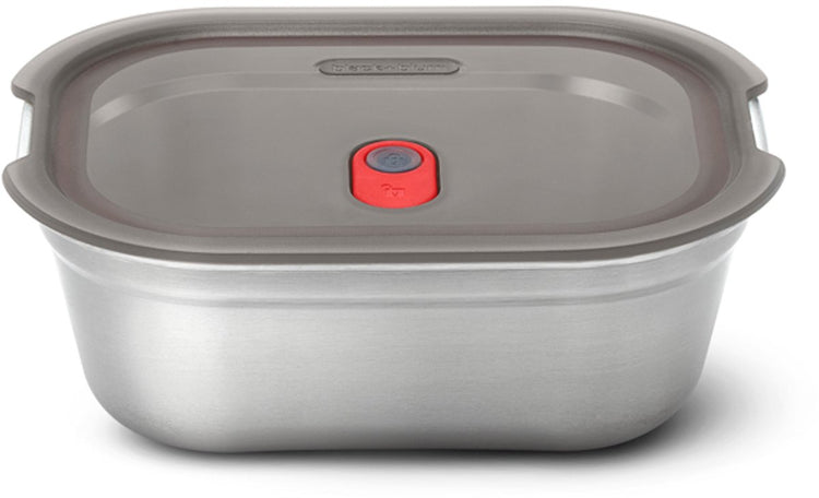 Black Blum Black+Blum Steel Food Box Medium – Meal Prep – 190 x 143 x 73 mm – Graurot