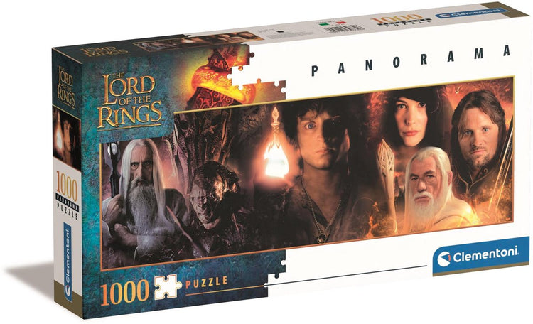 Clementoni – Puzzle – 1000 Teile – Il signore degli anelli Panorama – Puzzle für Erwachsene