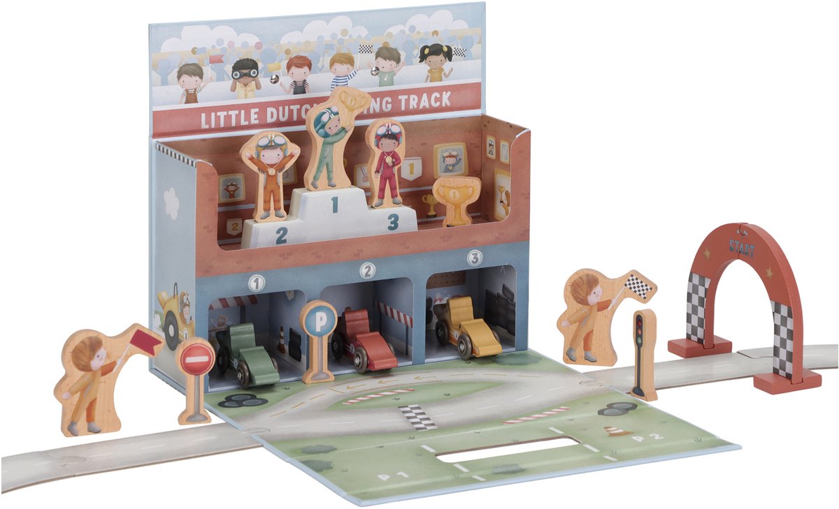 Little Dutch Spielkoffer mit Rennstrecke