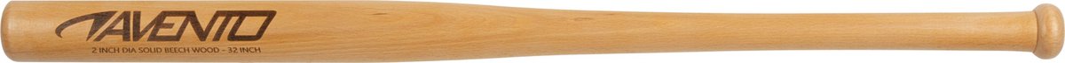 Avento Baseballschläger – lackiertes Buchenholz – 81 cm