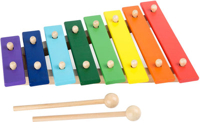 Kleiner Fuß Holz xylophon farbenfroh