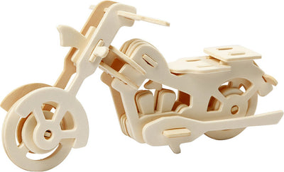 Creativ Company 3D-Puzzle, Motorrad, Maße 19x9x9 cm, 1 Stück