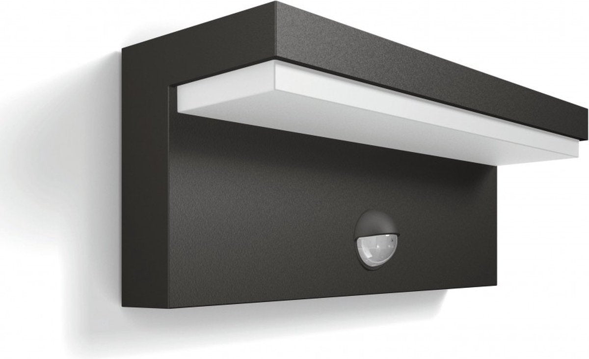 Philips LED Philips Bustan Außenwandleuchte – mit Sensor – Anthrazit