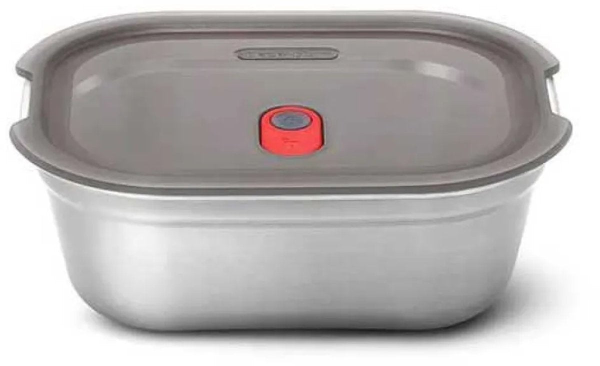 Black Blum Black+Blum Steel Food Box Large – Meal Prep – 206 x 159 x 79 mm – Graurot