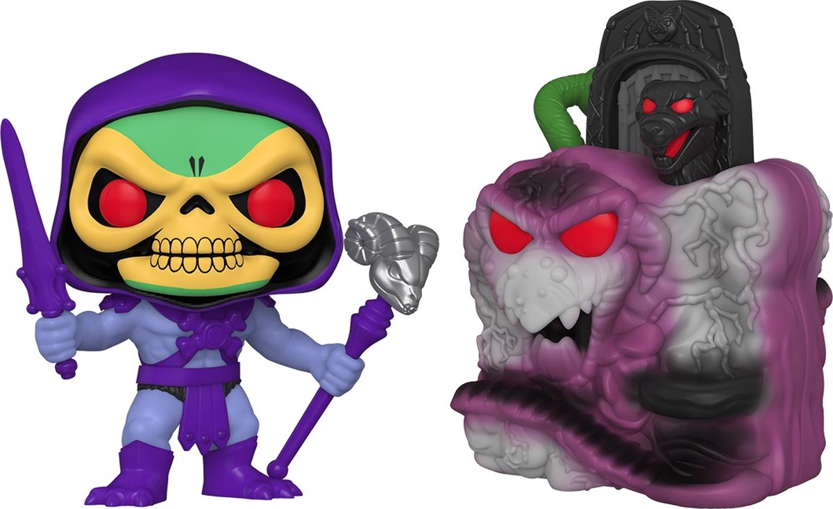 Funko Masters of the Universe Sammelfigur Pop! Stadtschlangenberg mit Skelett 9 cm mehrfarbig
