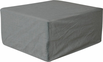 Eurotrail wasserdichte Schutzhülle, Fußhocker, Couchtisch, Cantonic 100 x 100 x 50 cm, grau
