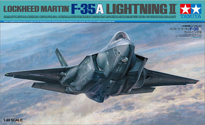 Tamiya Modellbausatz Militärfahrzeuge – 61124 Lockheed Martin F-35a Lightning II Kunststoff – 1:48 – Modellbausatz