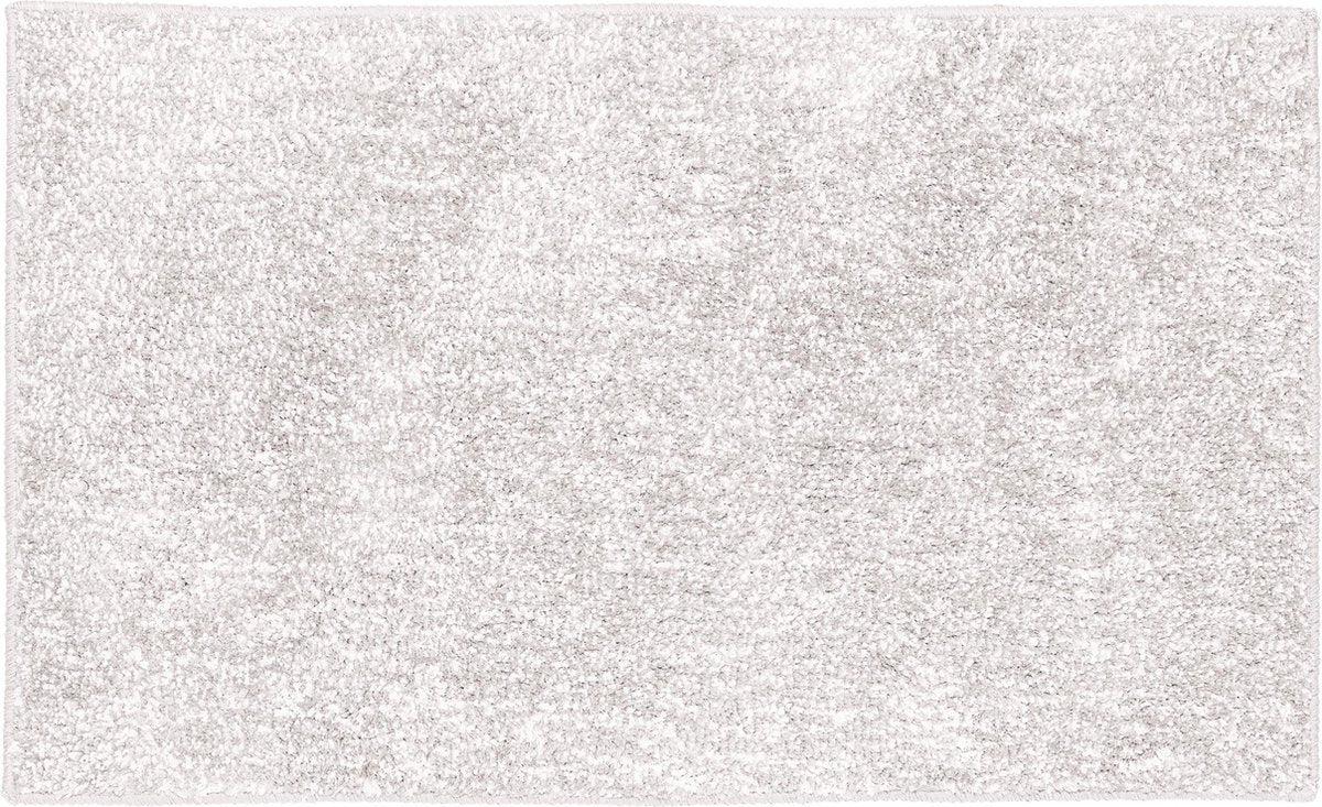 Badematte mit Seehundfell-Sprenkeln, 50 x 80 cm – Polyester – Grau