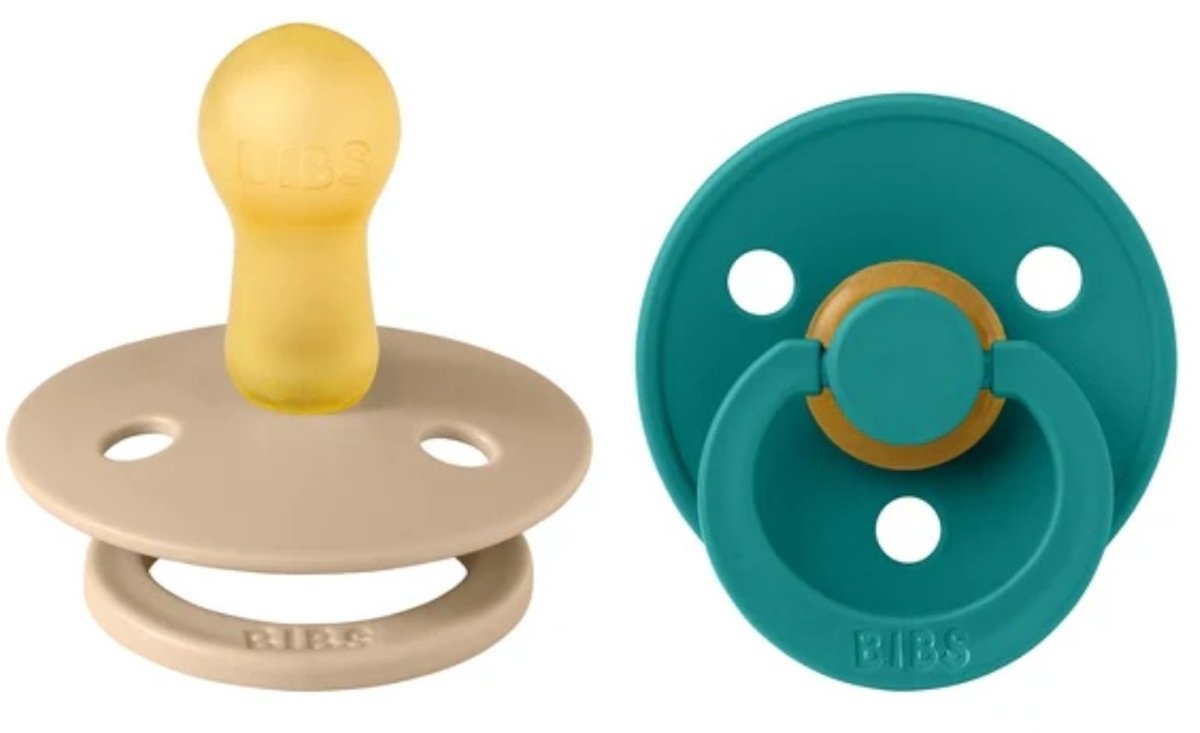 Lätzchen - Latexsauger Duo Taupe Scuba - Größe 2