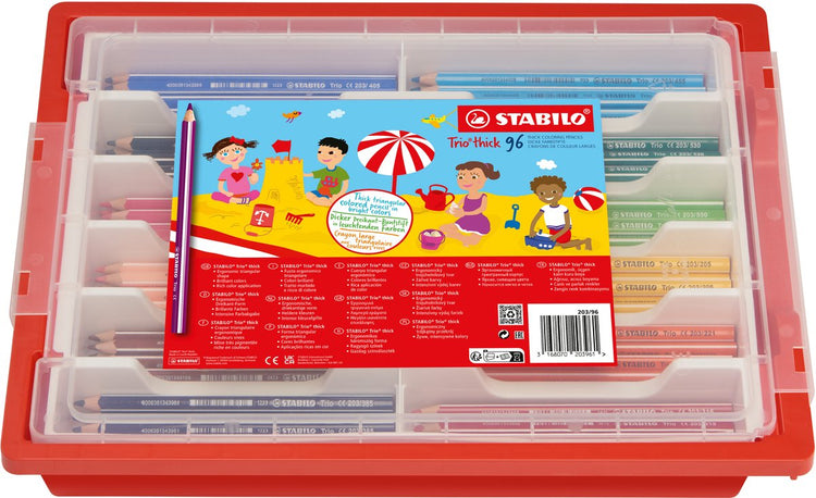 Stabilo Trio dicke Schulverpackung Buntstifte - 96 Stk.