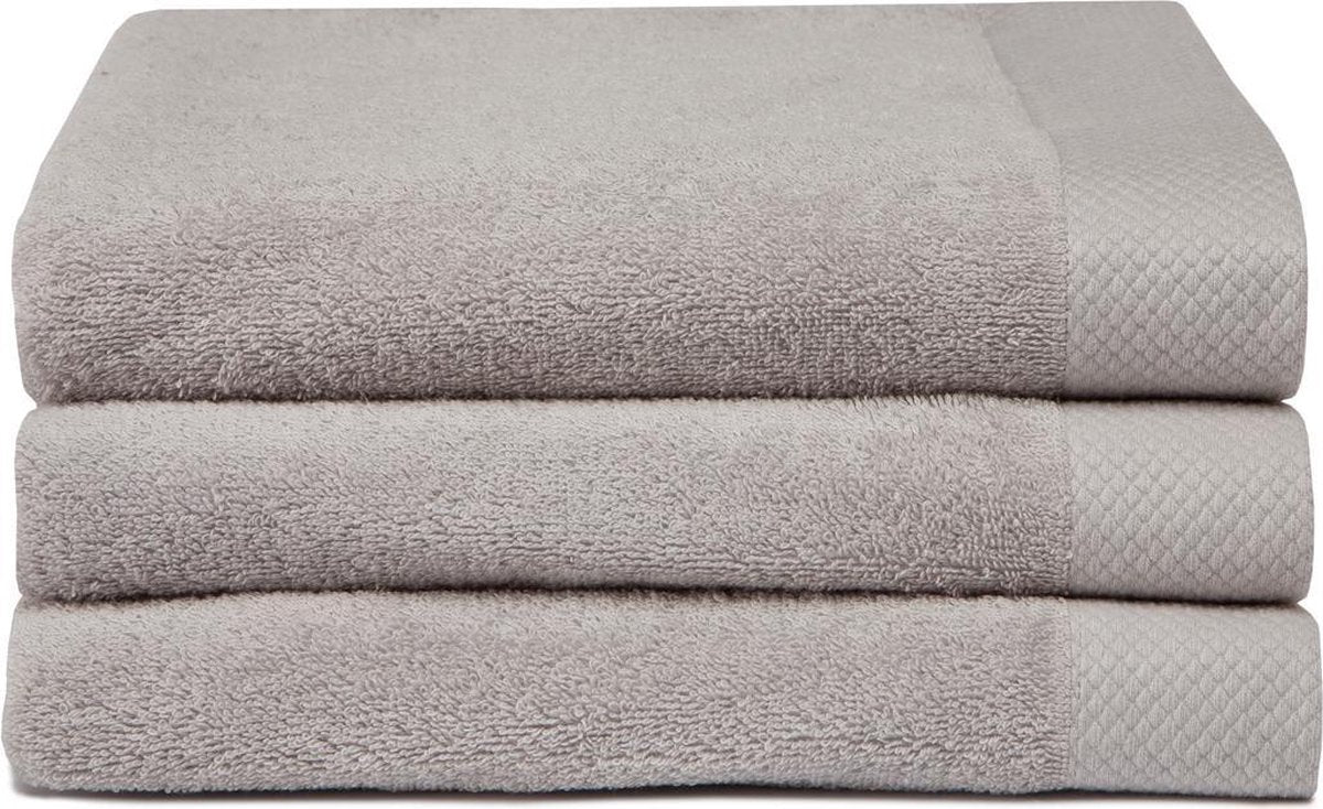 Seepferdchen reines Badetuch – 3er-Set – Baumwolle – superweich – Frottee – 60 x 110 cm – Beige