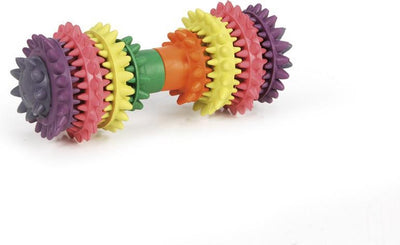 Beeztees Hantel-Zahnpflege – Hundespielzeug – Gummi – 14 x 6 x 6 cm