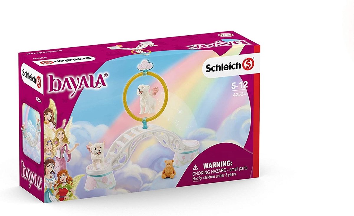 Schleich Bayala – geflügeltes Löwenbaby beim Training – Spielfiguren-Set – Kinderspielzeug für Jungen und Mädchen – 5 bis 12 Jahre – 42524