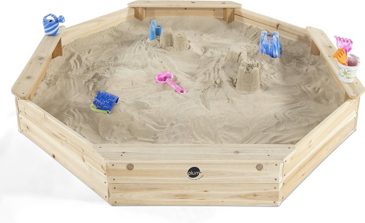 Riesiger Sandkasten aus Pflaumenholz