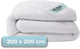 Stille. Living Hush Living – synthetische Bettdecke – alle Jahreszeiten – 200 x 200 cm – 350 g/m² hochwertige Polyesterfaser – mit Befestigungsschlaufen – warm und leicht