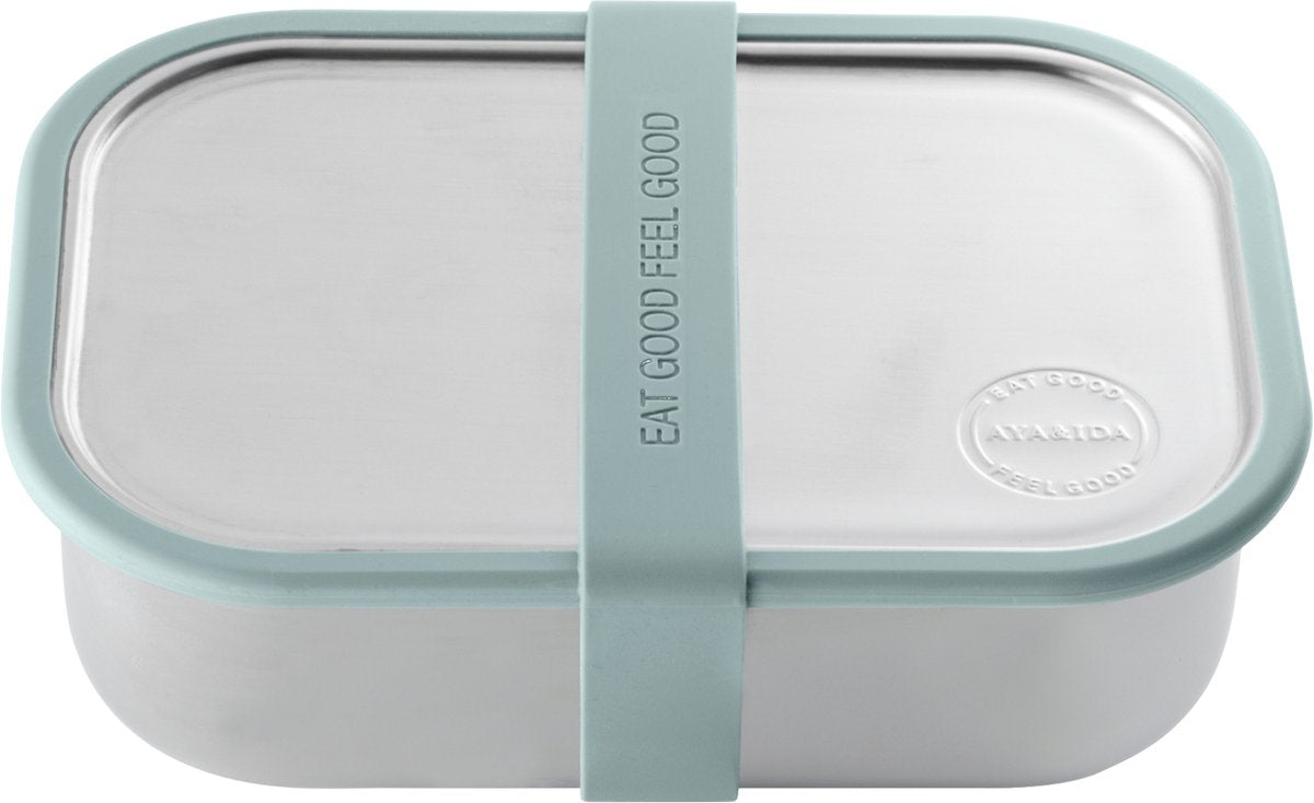 Aya ida aya ida - Lunchbox - Aufbewahrungsbox - Mitnehmen - Brot - 1000ml - Mintgrün