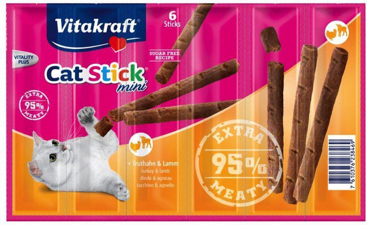 Vitakraft Cat Stick Truthahn Lamm 1 Stück - 6 Sticks
