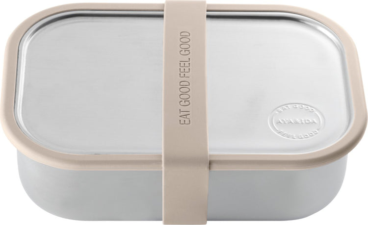 Aya ida aya ida - Lunchbox - Aufbewahrungsbox - Mitnehmen - Brot - 1000ml - Cremebeige