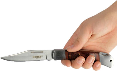 Homey's Homey's Profjob K3 Taschenmesser – 19 cm – Pakkaholz