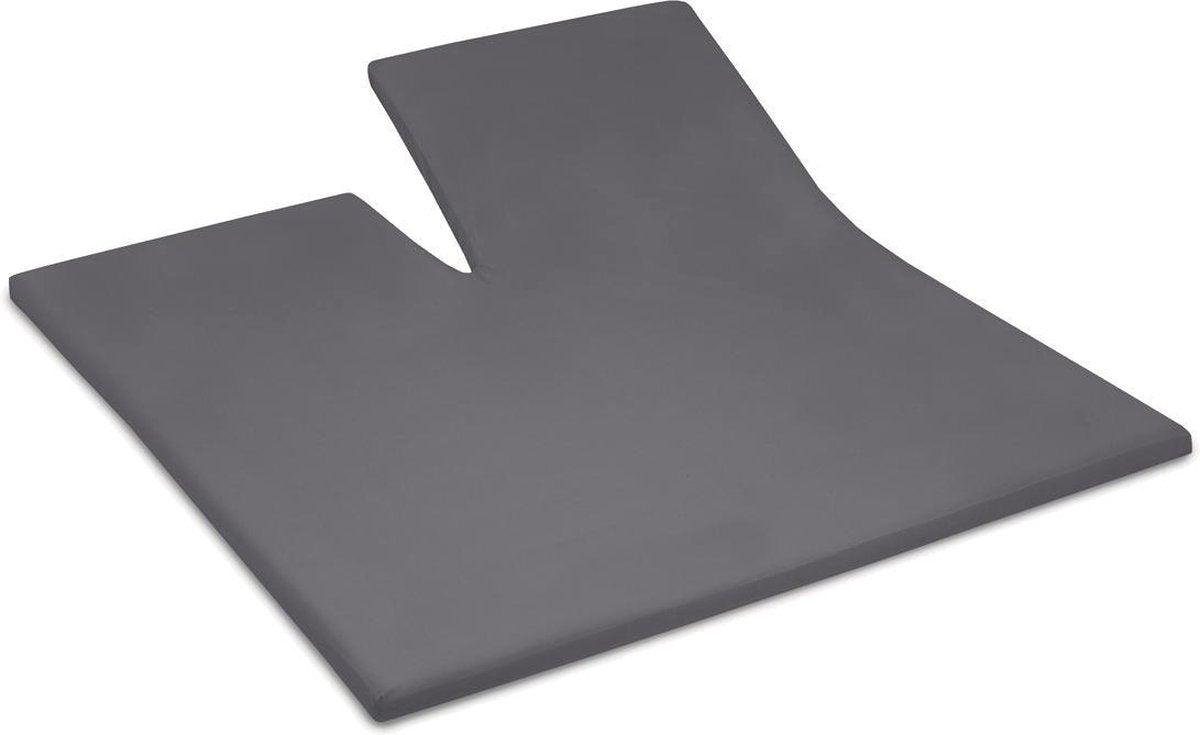 Cinderella - Spannbettlaken mit geteiltem Topper - bis 15 cm Matratzenhöhe - 180x200 210 cm - Anthrazit