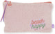 Känguru-Federmäppchen – Beach Happy – rosa Teddy – 24 x 15 cm – k-pm320035