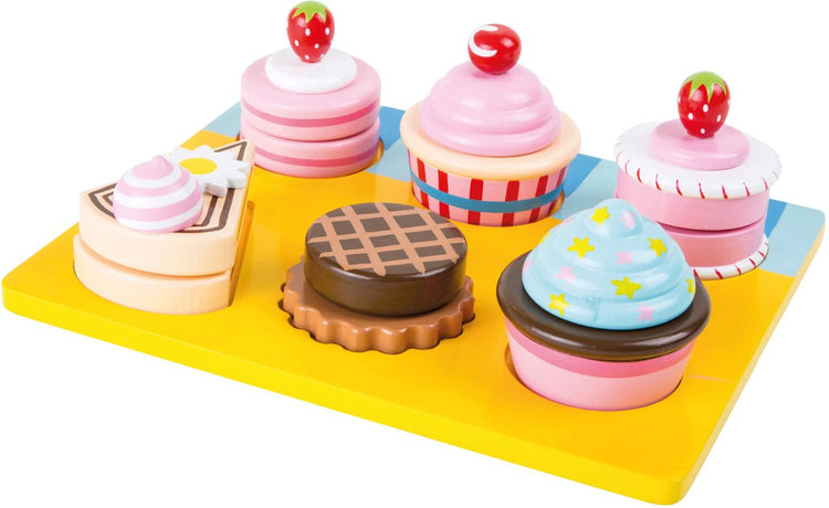 Kleine Fußpalette Speelten Cupcakes und Kuchenset, 13dlg.