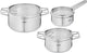 Tefal Nordica - Pfannenset - 3-teilig - Induktion - Edelstahl - für alle Herdarten geeignet