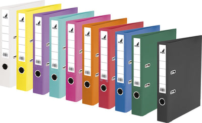 Kangaro-Ordner – A4 – 2-Ring – Rückenbreite 50 mm – 10 Stück in verschiedenen Farben – K-3100P10