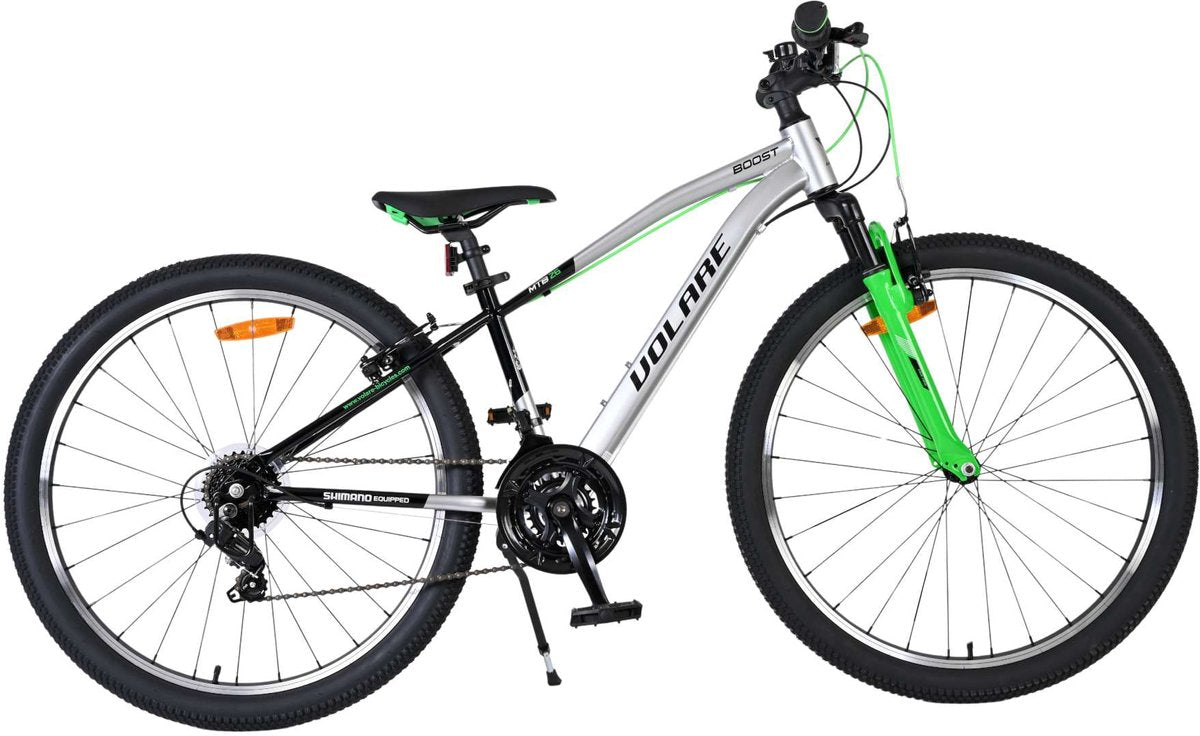 Volare Boost Kinderfahrrad – 26 Zoll – Silbergrün – 21 Gänge
