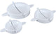 Metaltex – Set mit 3 Teigformen – Ravioli-Maker – 9, 12 und 15 cm – weiß – Kunststoff