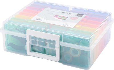 Vaessen creative • Aufbewahrungsbox mit 16 bunten Kassetten