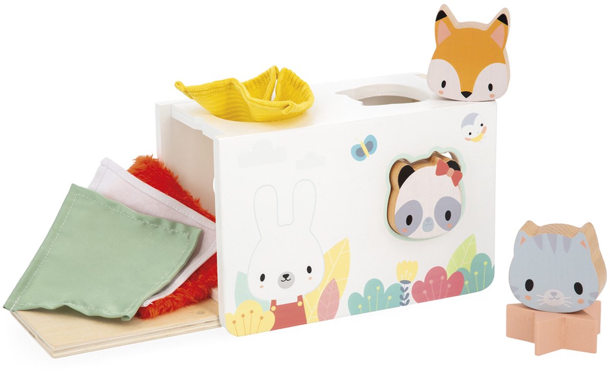 Janod – reine Formsortiertiere mit Stoffen