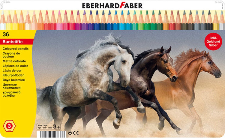Eberhard Faber Buntstifte – Classic – 36 Stück – Metalletui – EF-514836